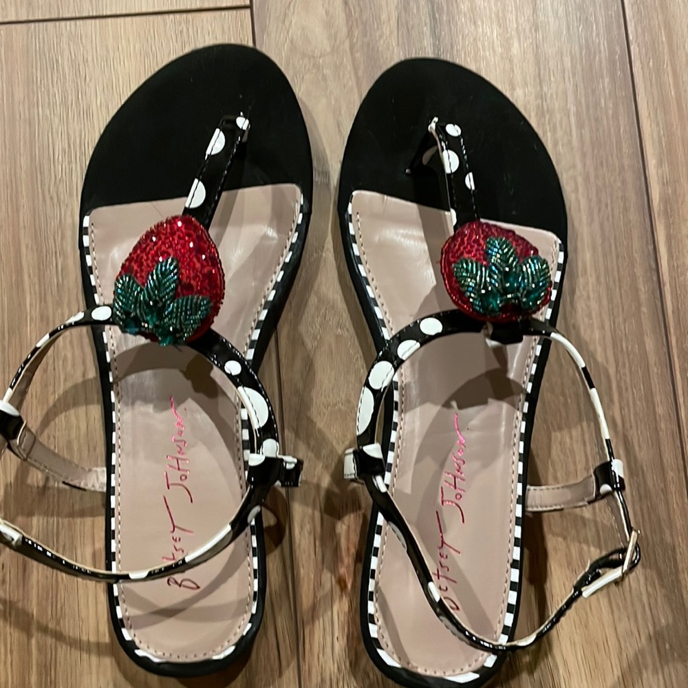 Betsey Johnson Strawberry Sandals